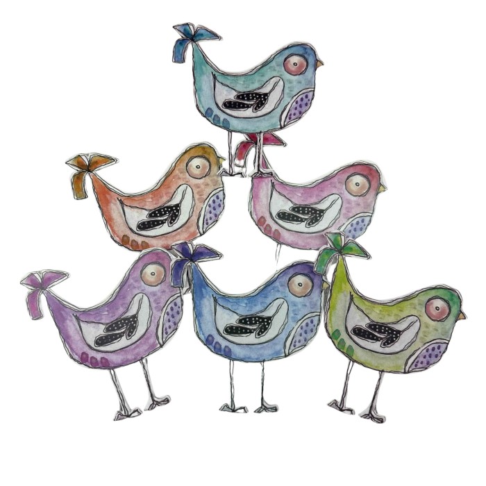 Éphèmere oiseaux série 1