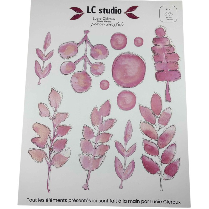 Planche à découper série rose