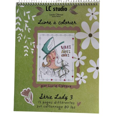 Livre à colorier Lady 3 Livre à colorier Lady 3