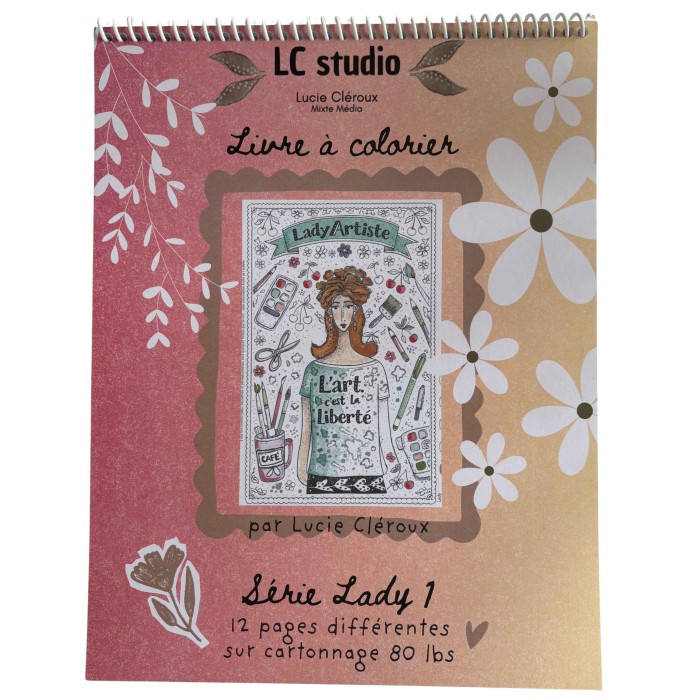 Livre à colorier Lady 1